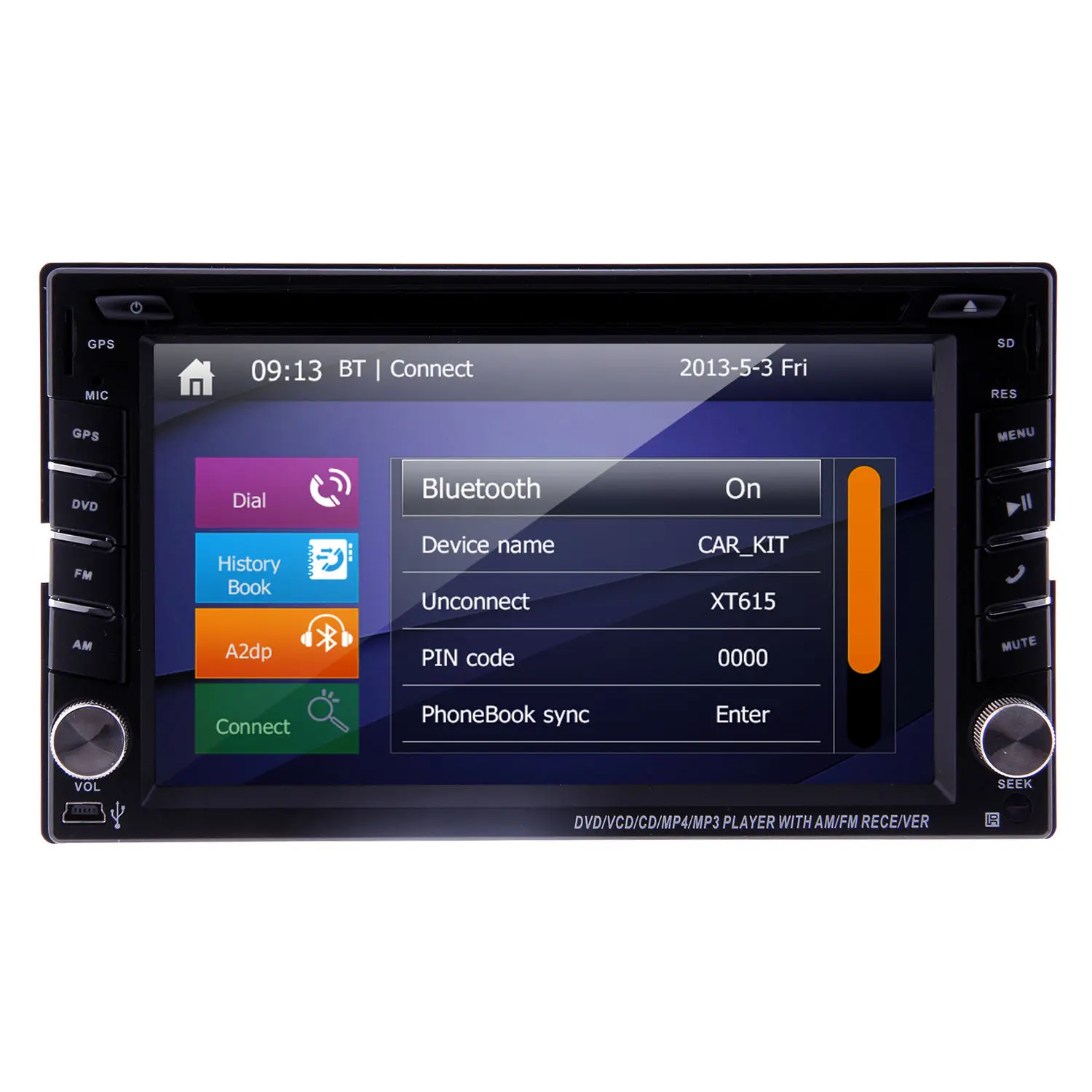 Perfect Radio Navi Head Unit MP4 Autoradio 2 din Car DVD Player Stereo GPS Map iPod In Dash 6.2" Touchscreen CD Auto System 13