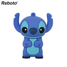 Милый мультяшный USB флеш-накопитель Lilo& Stitch Memory USB Stick 4GB 8GB Blue Stitch thumb Pendrive 16GB 32GB флеш-накопитель U диск в подарок