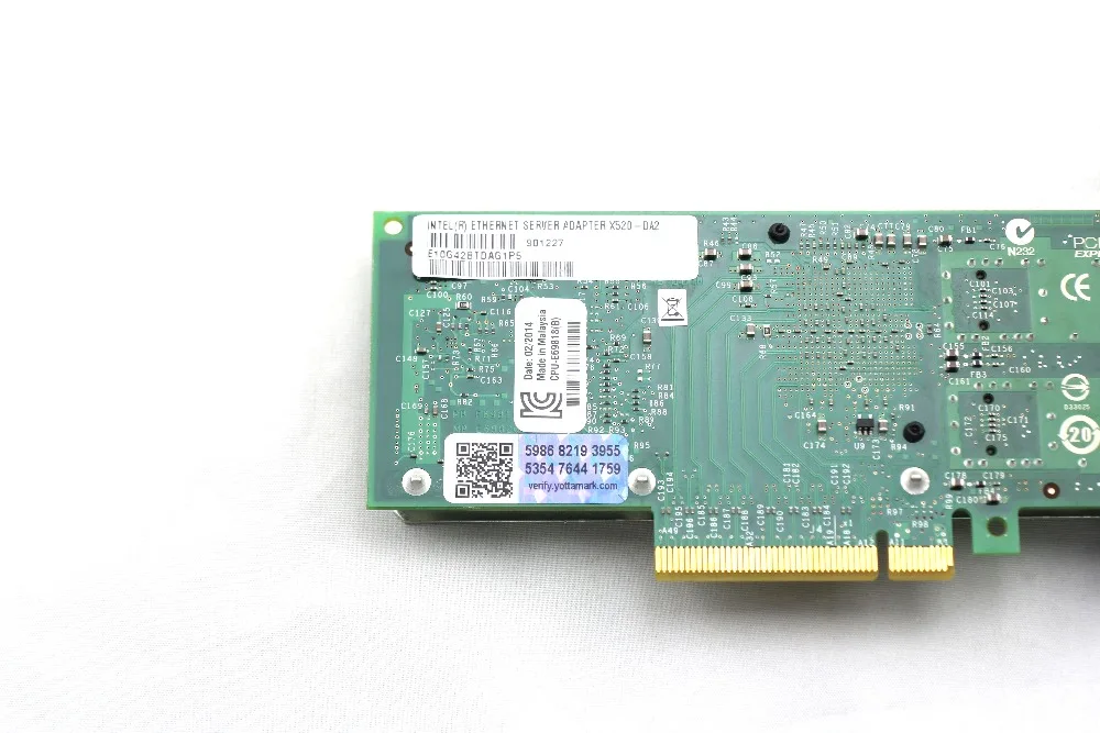 ARUENTEX X520 DA2 10gbase PCI Express x8 82599ES чип двойной Порты и разъёмы Ethernet сетевой адаптер E10G42BTDA