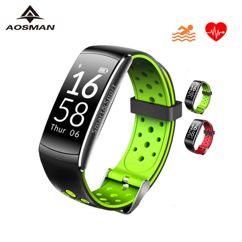 

AOSMAN AS08 swimming blood pressure smart bracelet heart rate watch men reloj hombre 2017 montre sport cardio watches clock fit