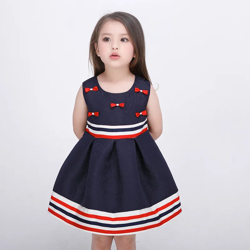 2017 Summer Children Girls Dresses Lovely Baby Girls A Line Dress Baby ...