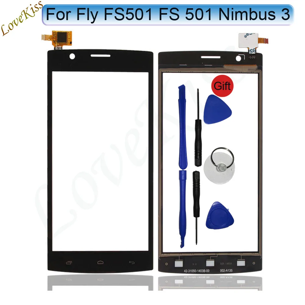 4 5 &quotПередняя Сенсорная панель Сенсорный экран для Fly FS501 сенсорный сенсор Nimbus 3 FS