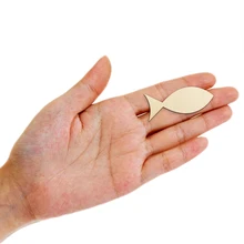 50 шт деревянные формы в виде рыбы художественные проекты Ремесло Украшение подарок украшение в технике декупаж ремесло поставка Неокрашенный