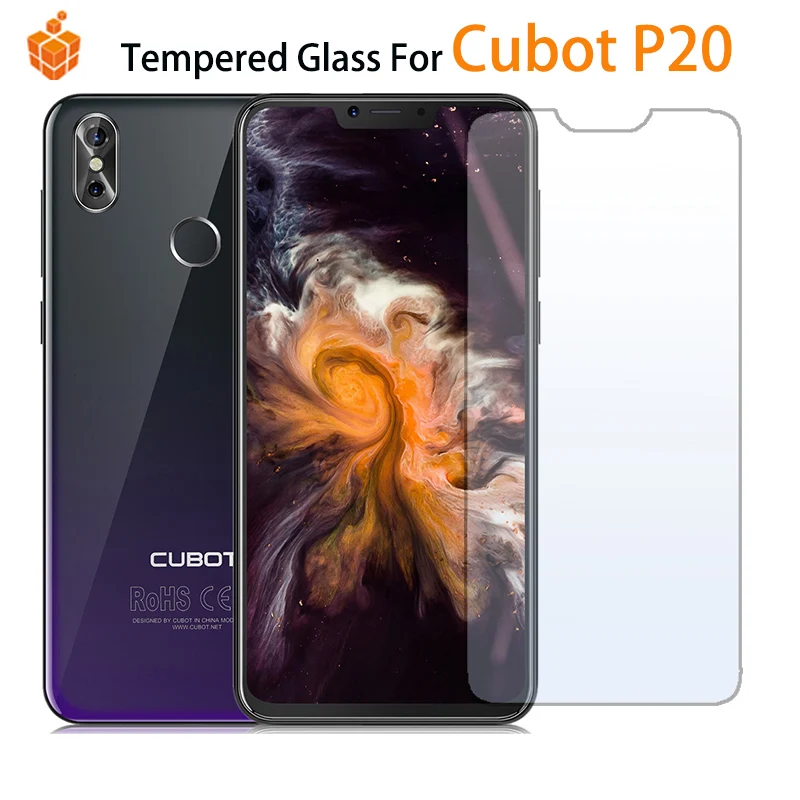 Cubot P20 защита экрана из закаленного стекла для телефона Cubot P20 6,18 дюймов взрывозащищенное Стекло для телефона es для Cubot P 20