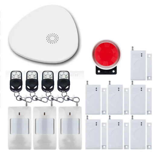 

Yobang Security Smart Wireless Wifi APP Control SMS Burglar Alarm System Outdoor Waterproof Solar Siren With video ip camera