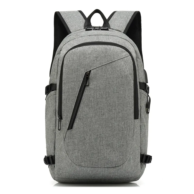 

Men Swiss Oxford Backpacks Laptop Anti theft Backpack USB Charging Waterproof Travel Rucksack School Bag mochila