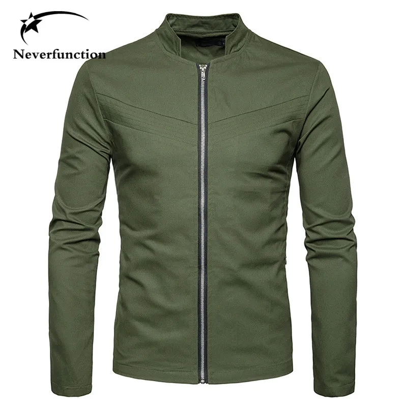 Jacket Men Fashion Stitching Design Slim Baseball Jacket Brand clothing Cotton men Solid high quality Veste Homme Bomber Jacket