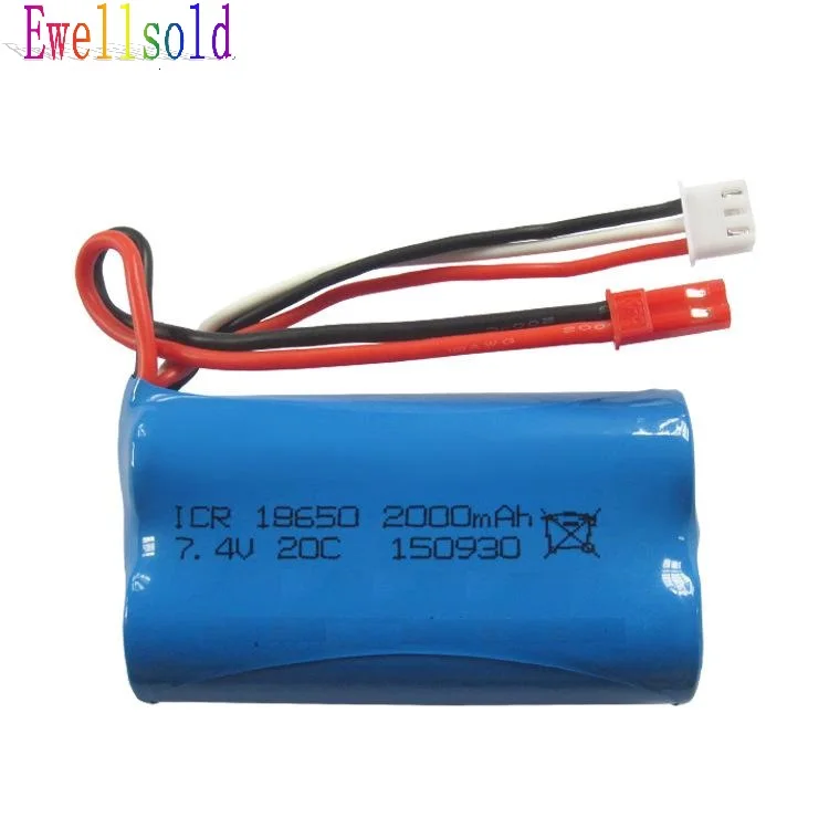 Ewellsold شحن مجاني F645 F45 RC هليكوبتر WL912 سباقات RC قارب قطع غيار 7.4 V 2000 mah ترقية بطارية ليثيوم أيون Ewellsold شحن مجاني F645 F45 RC هليكوبتر WL912 سباقات RC قارب قطع غيار 7.4 V 2000 mah ترقية بطارية ليثيوم أيون