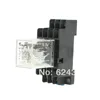 DC 12V Coil 5A 240VAC 28VDC 4P2T 4PDT 35mm DIN Rail General Purpose Electromagnetic Power Relay MY4J  w  14Pin Base Socket ► Photo 2/2
