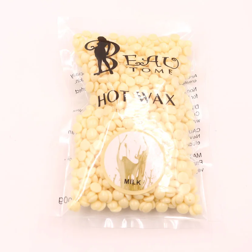 100G Depilatory Wax Milk Cream Taste Flavor Hot Wax Solid Beans Waxing