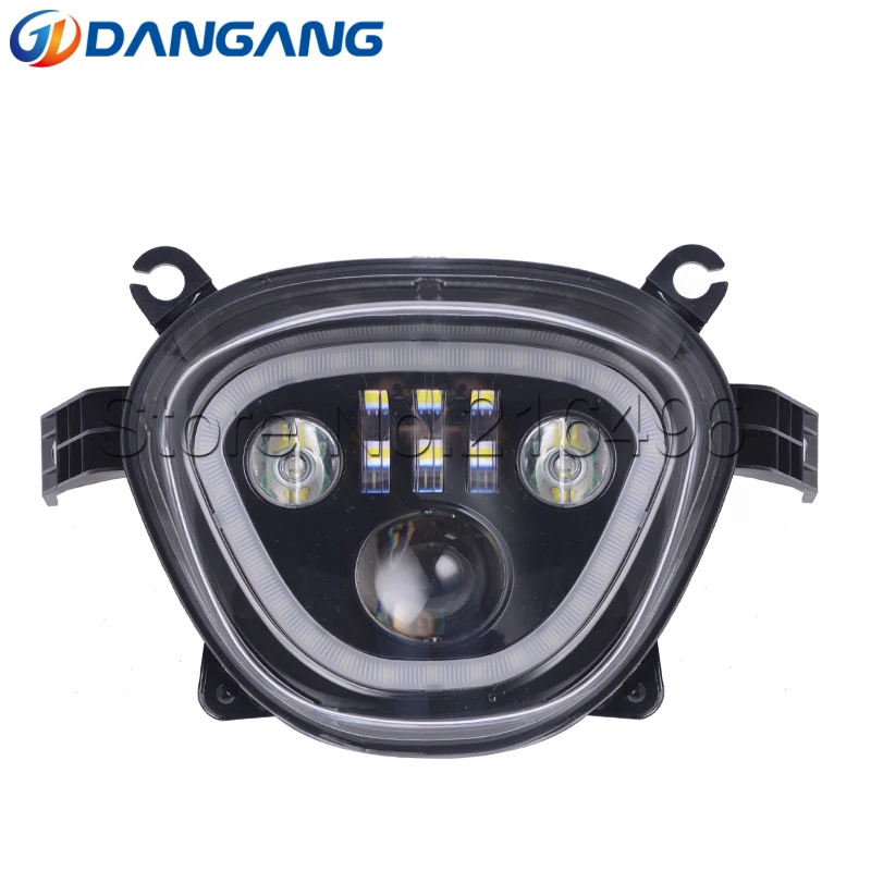 

Black Headlight HeadLamp LED head light Lamp wirh halo for SUZUKI M109R/M90R/M50R