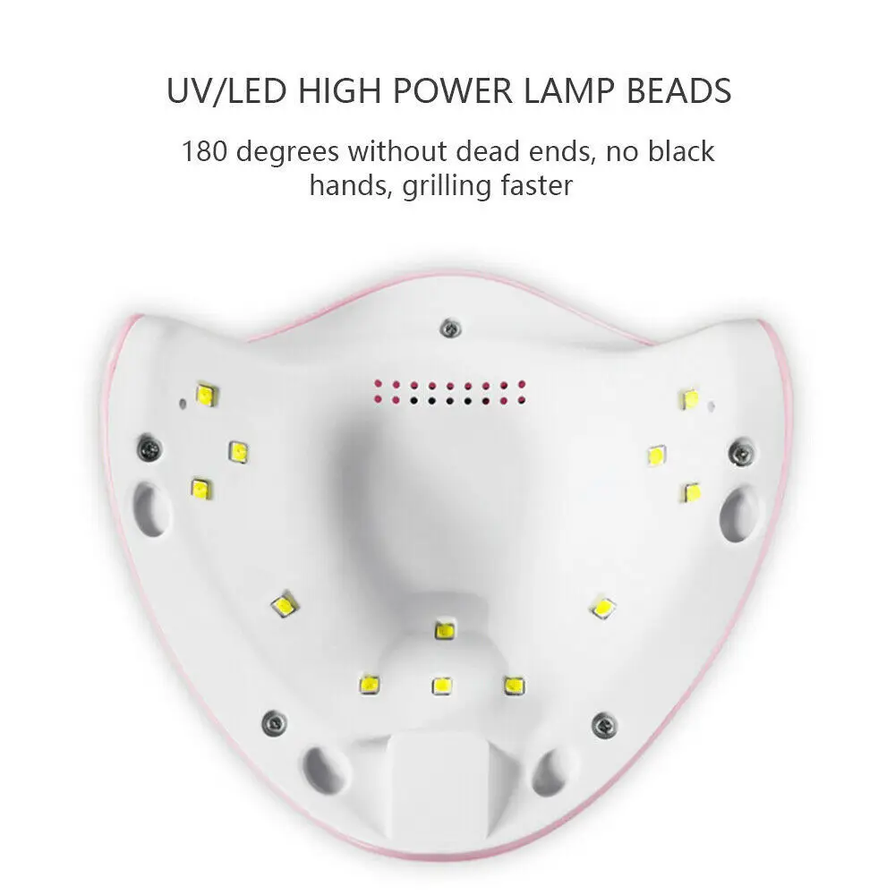 36 W Розовый УФ светодиодный лампы ногтей сушилка с ЖК-дисплей Дисплей ногтей гели для нейл-арта польский лампы для маникюра все Art лампа для