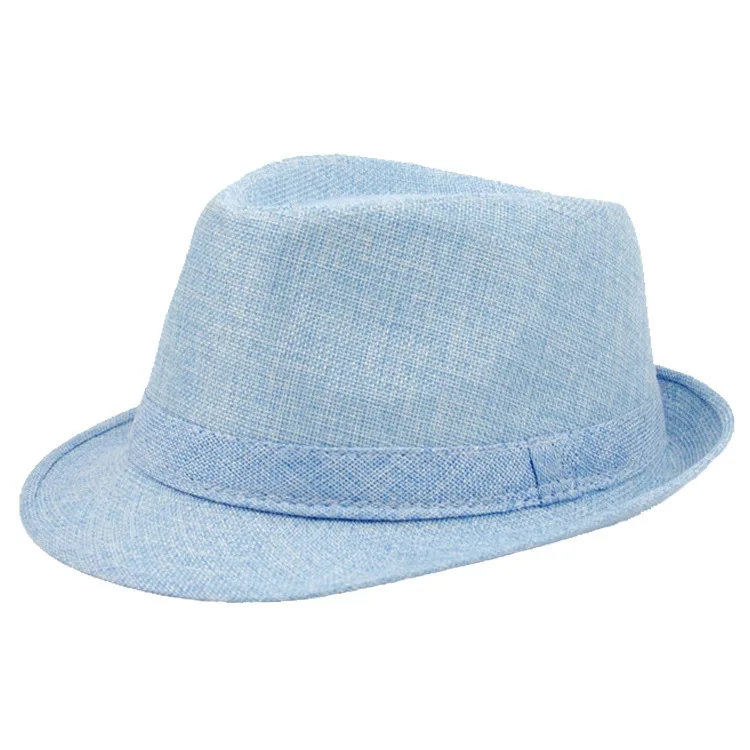 Бренд YIFEI, новая мода, чистые Мужские Женские шапки с большими полями, британский классический стиль, шляпка для официальных мероприятий широкополая джазовая шляпа, винтажные Популярные кепки - Цвет: Синий