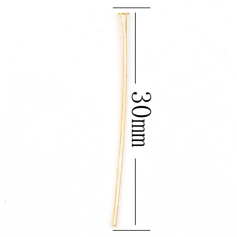 Фабрика 30 мм розовое золото& Серебро& золото& античная бронза& Медь плоская головка шпильки фурнитура булавка DIY Изготовление ювелирных изделий Аксессуары для ювелирных изделий - Цвет: Rose Gold