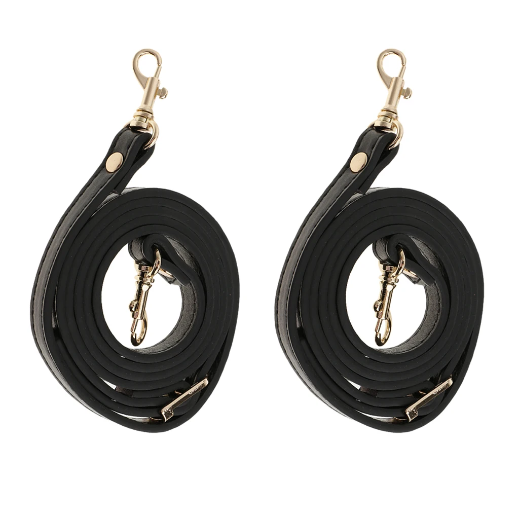 2pcs Handbag Strap Handbag Strap Replacement DIY Purse Handle Leather Purse Handle Bag Accessories with Metal Clasp 120 cm