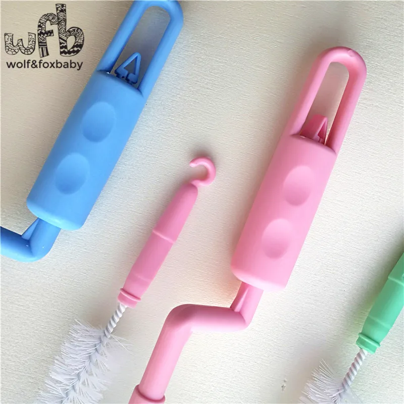 Детские щетки для бутылочек пластиковые нейлоновые 2 шт./лот|baby bottle brush|bottle brushbaby