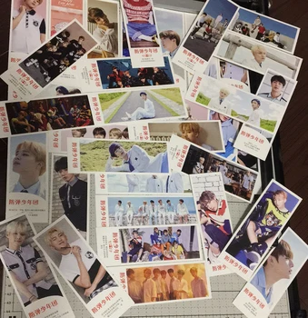 

Bangtan Boys kpop Creative photo music White cardboard Bookmark book holder message card Personality gift