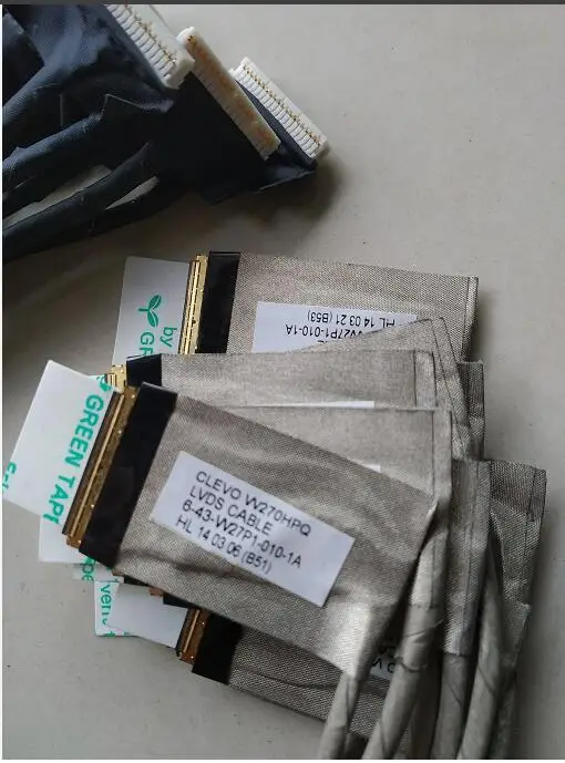 W250HUQ LVDS кабель 6 43 W25H1 010 A W270HPQ W27P1 1A 2A для ноутбука CLEVO новинка бесплатная