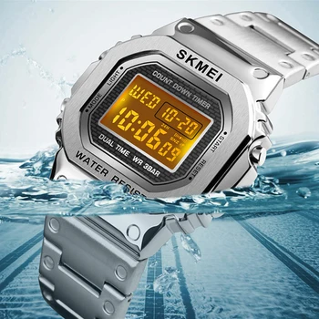 

SKMEI Sports Watches Electronic Mens Watches Top Brand Luxury Military Waterproof LED Digital Watch Male Clock Relogio Masculino