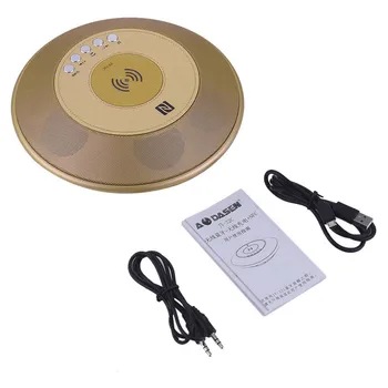 

3D Sound Wireless Bluetooth V3.0 LED Display Light Portable Bluetooth Speaker with NFC Mic APP Remote Control For iPhone Huawei