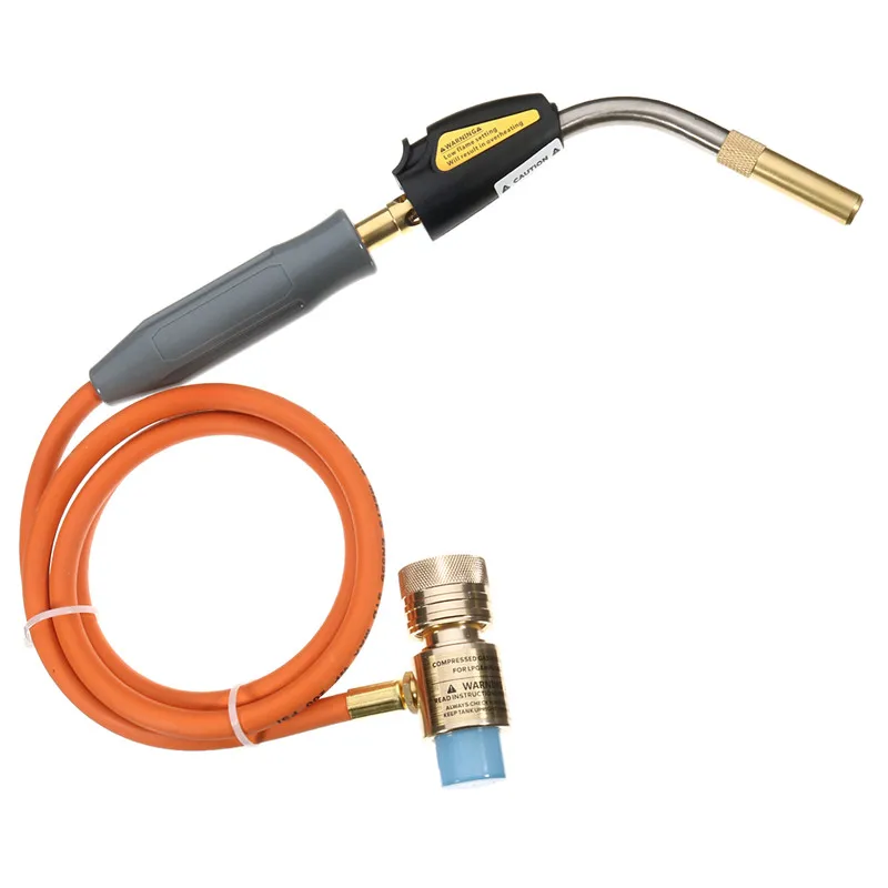

Gas Self Ignition Turbo Torch With Hose Adjustable Solder Brazing Propane Welding Torch For Plumbing Air Conditioning Heating