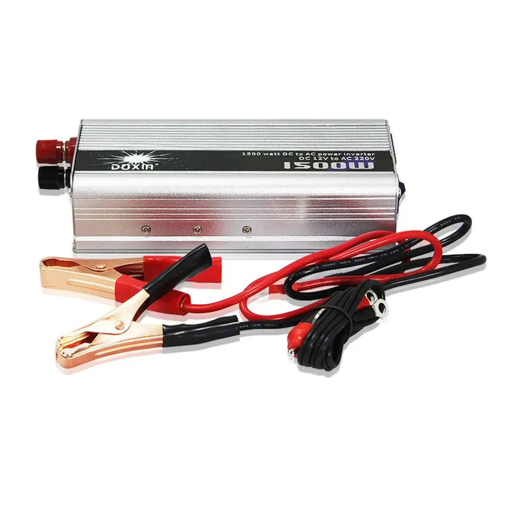 

DC 12V To AC 220V Automobile Inverter Portable 1500W Car Power Converter Professional Auto Transformer Car Accessories Sale