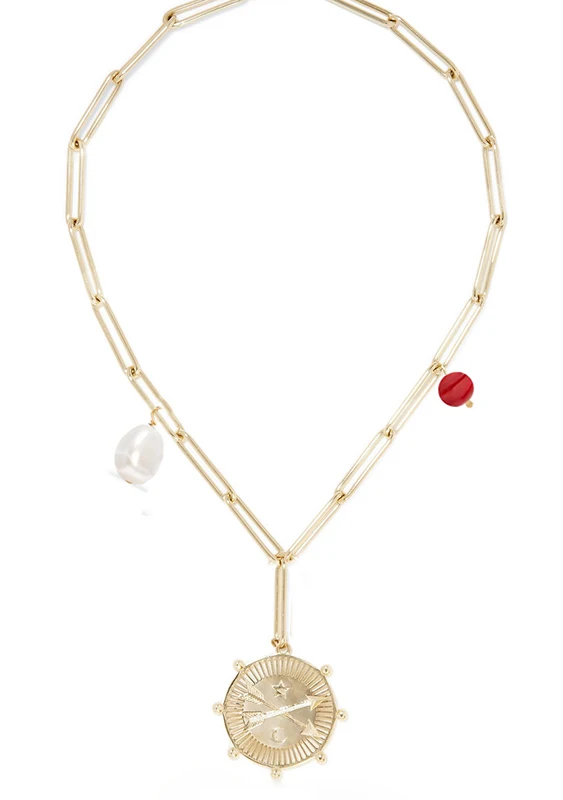Женское тревожное ожерелье, жёлтое ожерелье из бисера Howlite, пресноводное жемчужное ожерелье GELA - Окраска металла: necklace 6