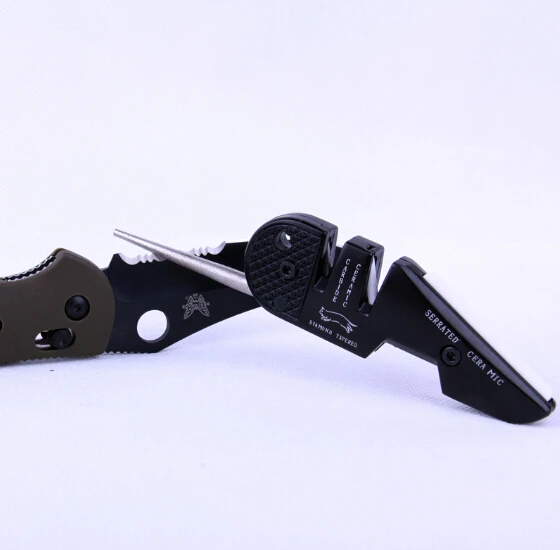 EDCGEAR 4in1 Serrated Diamond Tapered Carbide Ceramic Pocket Knife