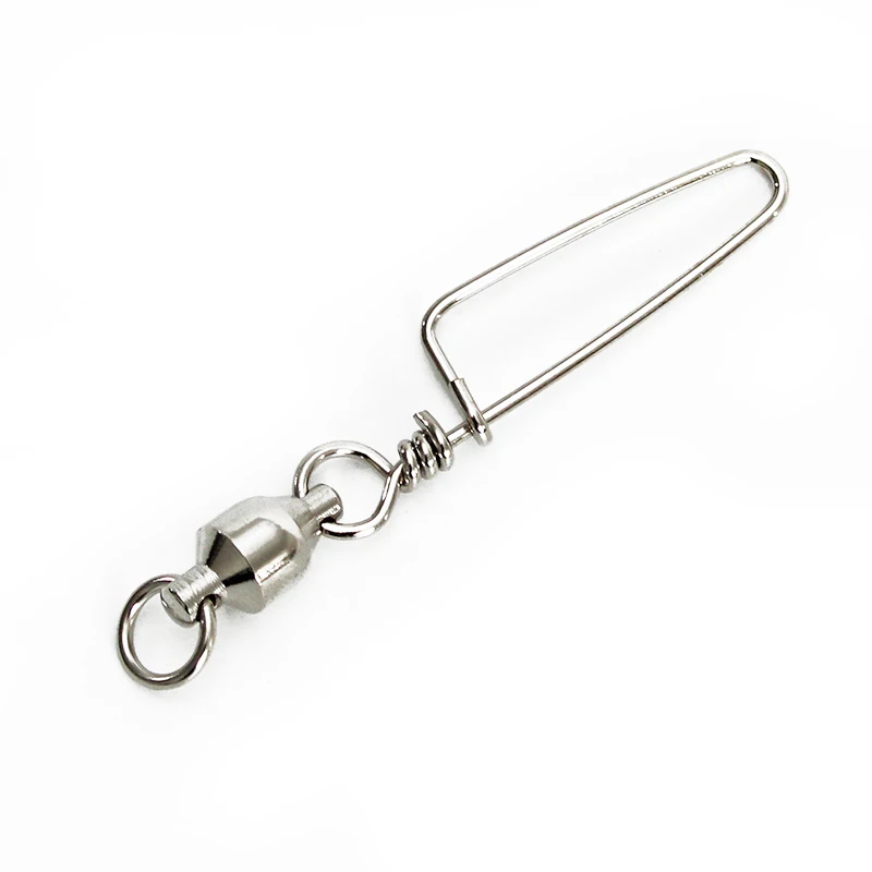 Simpleyi 10pcs/lot Stainless Steel Ball Bearing Fishing Swivels Snap