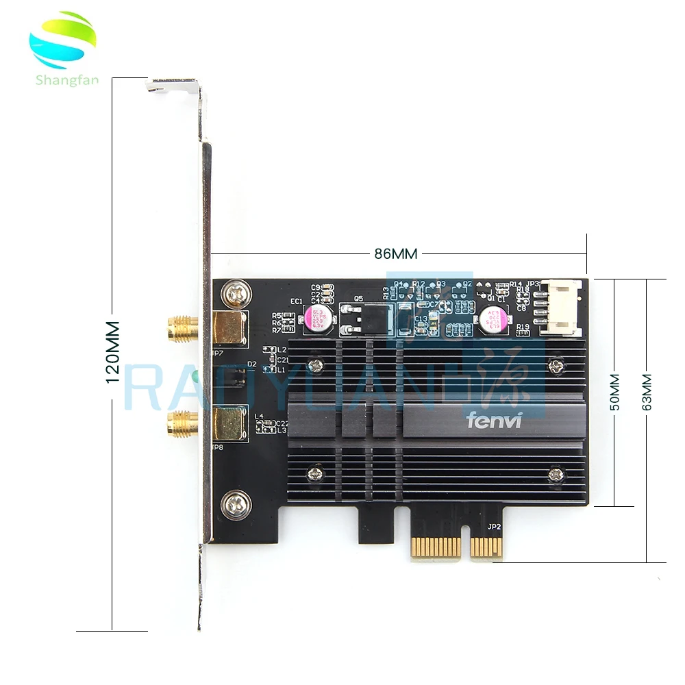 Двухдиапазонный 2,4 Гбит/с беспроводной сети AX200NGW Wifi PCI-E 1X карта для Intel AX200 2,4G/5 ГГц 802.11ac/ax Wi-Fi Bluetooth 5,0 адаптер