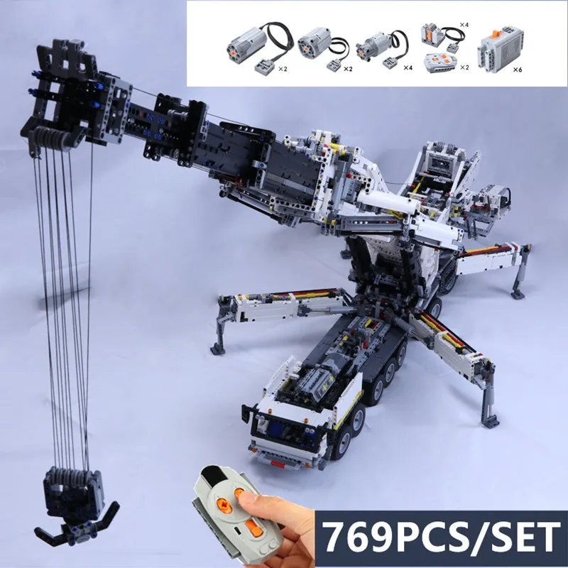 

New MOC RC Power Functions Crane LTM11200 Fit Legoings Technic Motor MOC-20920 Kit Building Blocks Bricks Diy Toy Gift Birthday