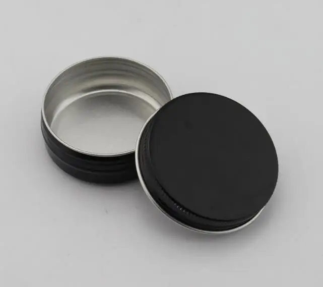 

500 x 15g Empty Mini Black Aluminum Cream Jar Pot Nail Art Makeup Lip Gloss Empty Cosmetic Metal Tins Containers SL24