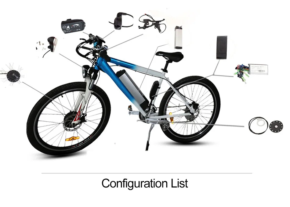 Best 250W Ebike Conversion Kit with 36V 10Ah SAMSUNG 12Ah Battery 20" 26" 700C Scooter Motor Wheel Electric Bicycle Conversion Kit 3