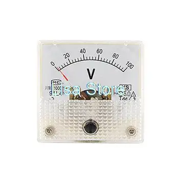 

Plastic Shell AC 0-100V Voltage Analog Meter Voltmeter