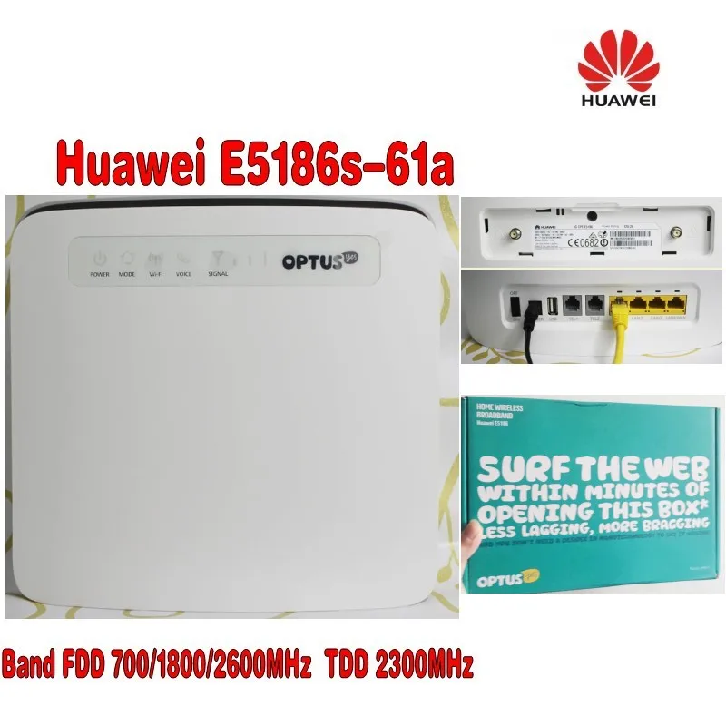 Открыл Huawei e5186 e5186s-61a 700/1800/2600 мГц FDD 2300 мГц TDD беспроводной 4 г 300 м CPE wi-Fi роутера PK b593 B890 + 4 г Телевизионные антенны