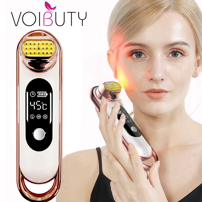 

RF&EMS Radio Mesotherapy Electroporation Face Beauty Massager Radio Frequency LED Photon Face Skin Rejuvenation Remover Wrinkle