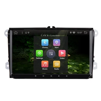 

android 6.0 radio car dvd player passat b6 polo golf 5 golf 4 touran t5 caddy sharan with GPS navigator steering-wheel