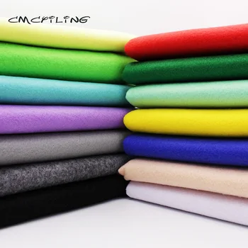 

CMCYILING Soft Polyester Felt Farbric For Needlework Sewing Felts Crafts Dolls Nonwoven 45CM*110CM