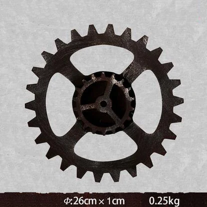 

Handmade 3D retro rustic decorative luxury art vintage wooden gear set