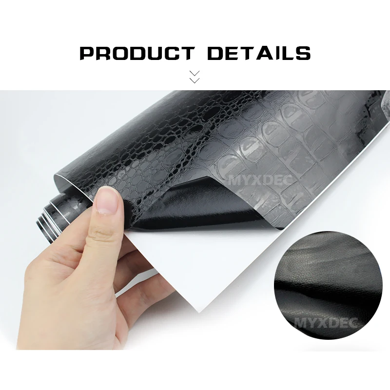 Наклейка из искусственной крокодиловой кожи 100x30 см|motorcycle styling|decor motorcycleleather sticker |