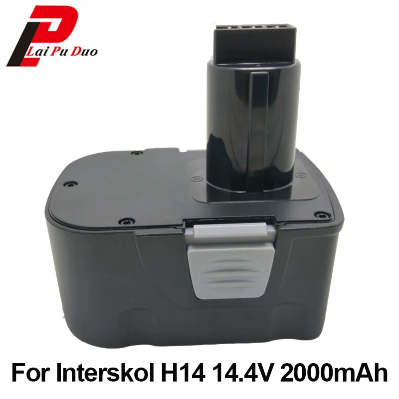 

14.4V 2000mAh Ni-CD DA-13 / 14.4E Power Tool Replacement Battery Cordless Drill for Interskol 14.4v H14