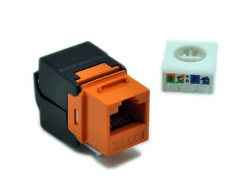 

Gigabit RJ45 CAT5e Keystone Jacks Modules Tool-free Connection (No need punch tool) Fit faceplate blank patch panel