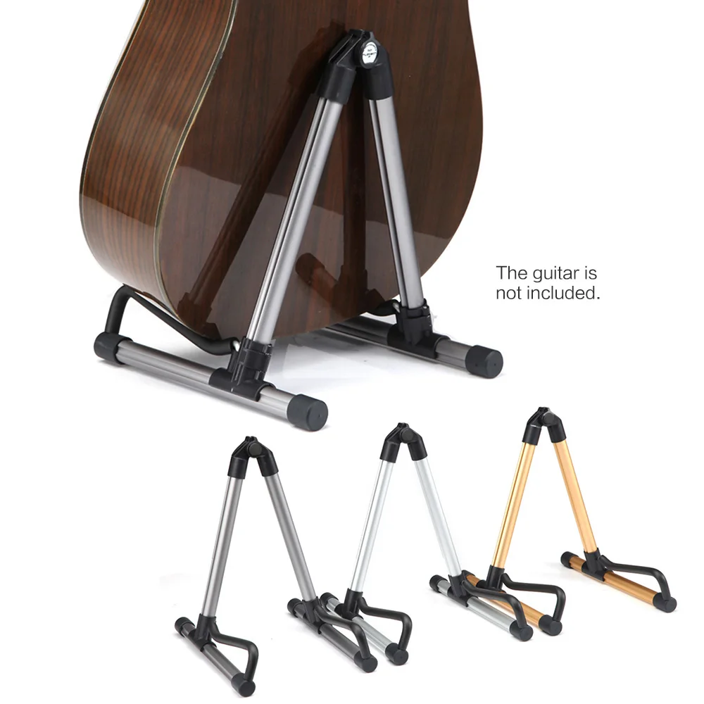 Foldable Guitar Stand Lightweight Portable Guitar Bass Stringed Instrument Stand Holder for Professional Guitarist -