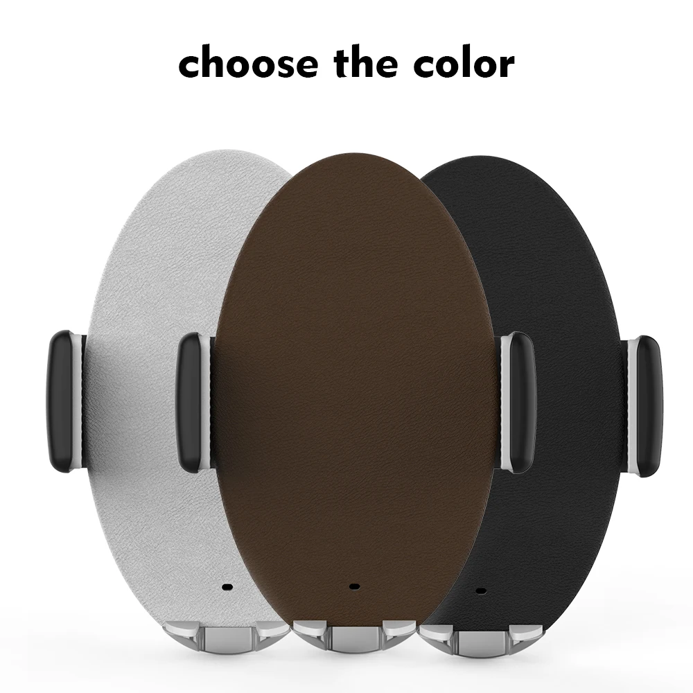  Universal Wireless Car Quick Charger Smart Automatic Clamp Phone Holder Stand for iPhone for Samsung S9 plus for Xiaomi Huawei (7)
