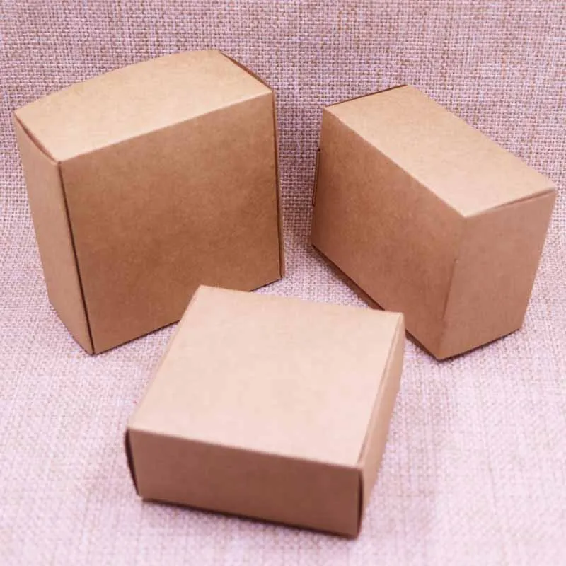 Новый 10 шт коробка DIY Милая крафт-бумага подарочная для свадьбы вечеринки по
