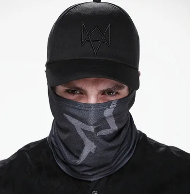 

2 Pieces/set Watch Dogs Mask Cap Cotton Hat Set Costume Cosplay Aiden Pearce Face Mask Hat