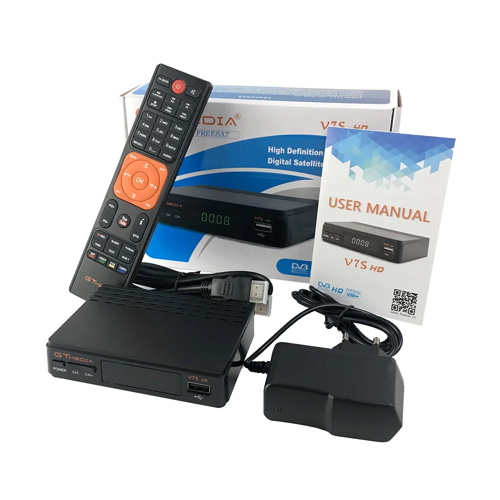 HIPERDEAL спутниковый ТВ приемник V7S HD DVBS2 спутниковый ресивер цифровой преобразователь 1080 P Поддержка USB Антенна WiFi челнока IU26