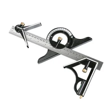 Règle 3 en 1 réglable multi-combinaison, rapporteur d'angle carré 300mm/12
