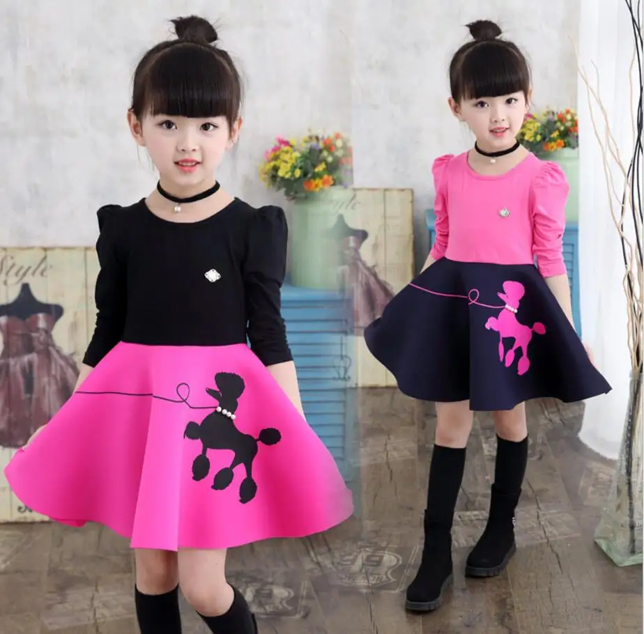 

Velvet Kids Girls Dress Winter Long Sleeve Baby Girl Princess Dresses Party Tulle Warm Children Costume Clothes Outfit