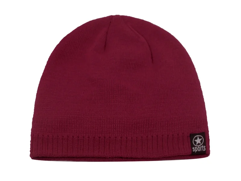 AETRUE зимние вязаные головные уборы для мужчин и женщин Skullies Beanies Мужская маска Gorras Bonnet теплые мягкие лыжные зимние шапки Мужская вязаная шапка - Color: wine red